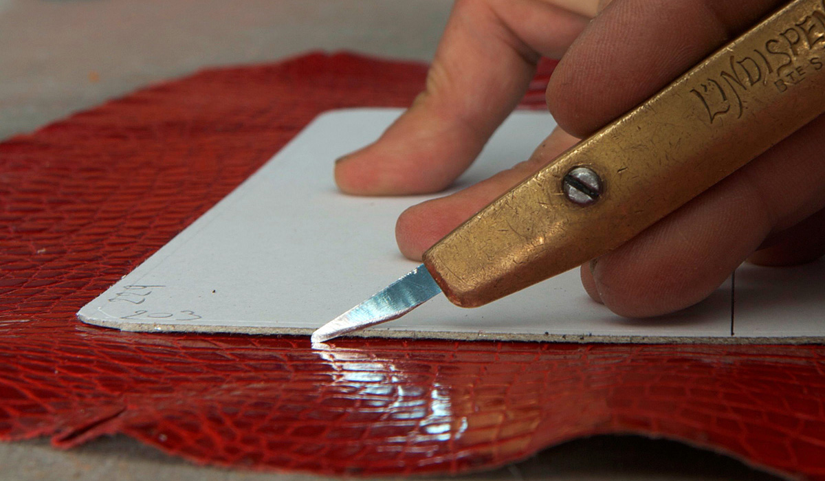 The cutting of the product